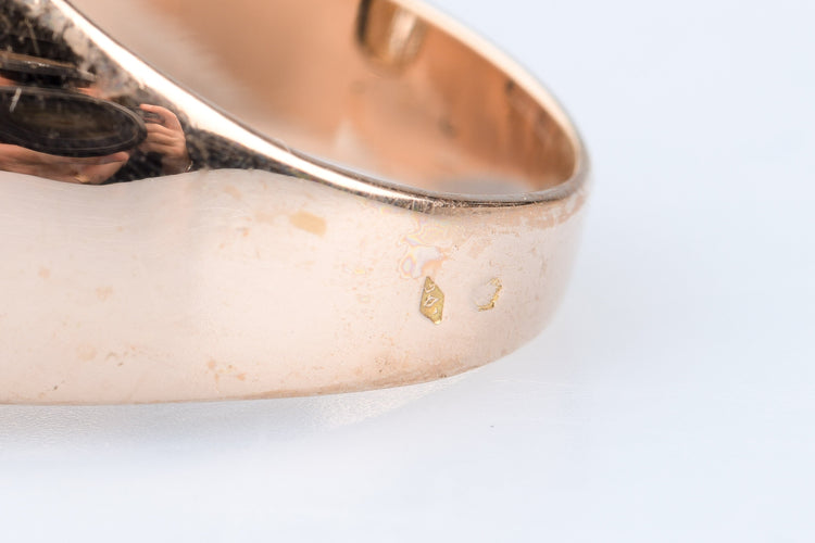 Bague 59 Bague 18 carats or rose diamant  0.20 carats 58 Facettes BGARTDECO020-107