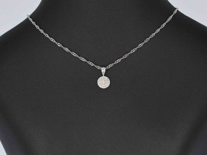 Pendentif Pendentif en or blanc avec diamants 58 Facettes 2026