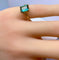 Bague 46 Bague en or jaune et tourmaline verte 58 Facettes AB617