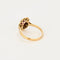 Bague 57 Bague marguerite or jaune, rubis et diamants 58 Facettes