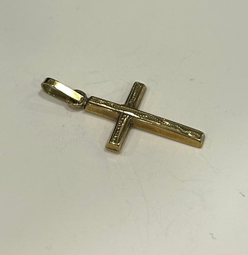 Pendentif Pendentif croix or jaune 58 Facettes LP518/3
