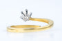 Bague 55 Bague solitaire diamant en or jaune 58 Facettes BG-31200195-107