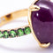 Bague 47.5 Bague Or Rose Tsavorite Rubis 58 Facettes D360369CS