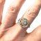 Bague 52 Bague en or avec diamants, design Art Déco 1930 58 Facettes Q353B