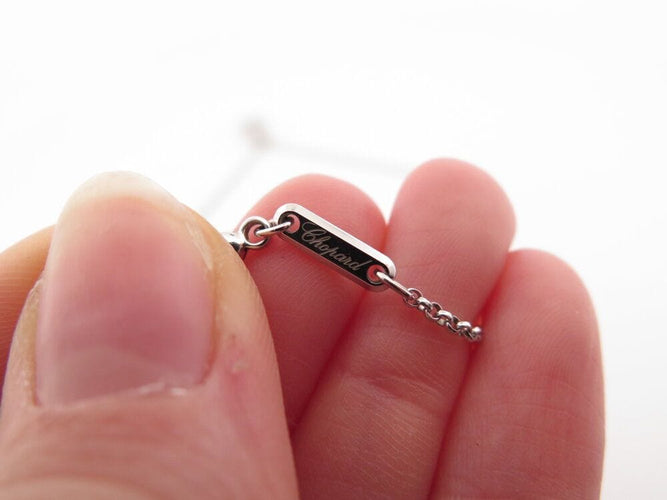 Collier collier CHOPARD pendentif happy  793087 or blanc 18k diamants 58 Facettes 267164