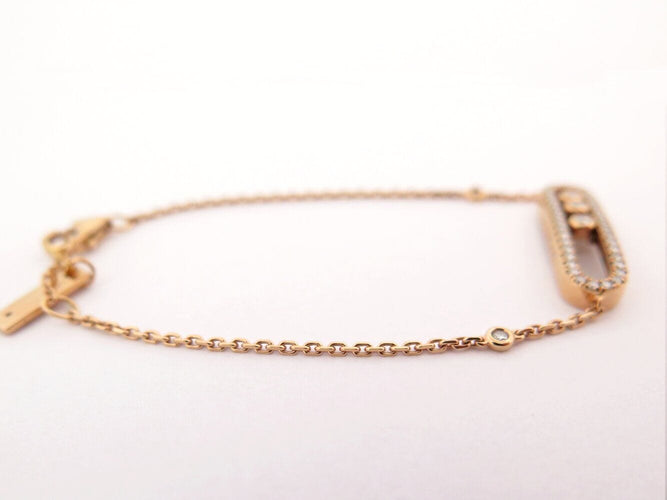 Bracelet bracelet MESSIKA baby move pave 04325 t13-14 en or rose 18k diamants 58 Facettes 270292
