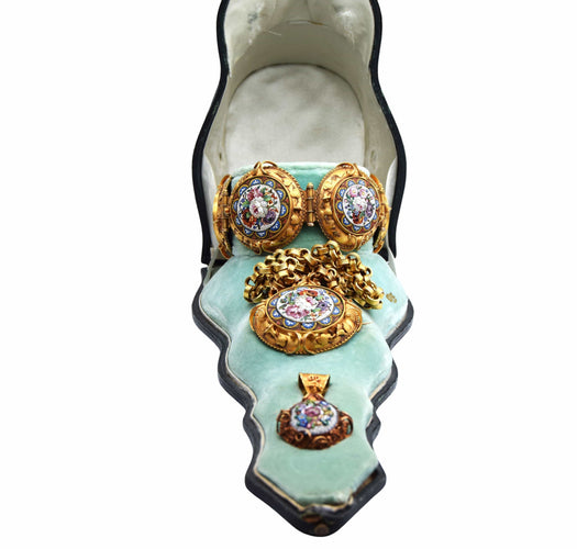 Collier PARURE 3 PEZZI MICROMASAICO 1850 58 Facettes