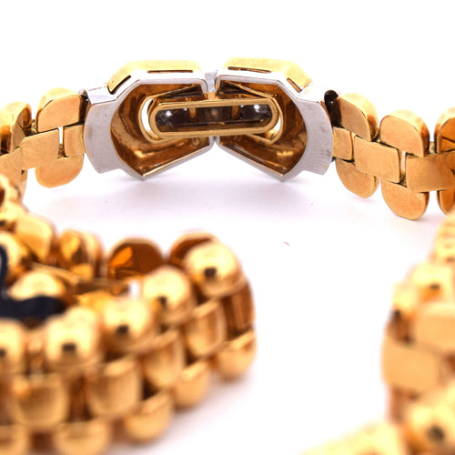 Collier Collier en or jaune des années 1940 avec diamants 58 Facettes