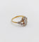 Bague 52 Bague antique diamants taille roses en or 18k monture fleurie 58 Facettes A06398