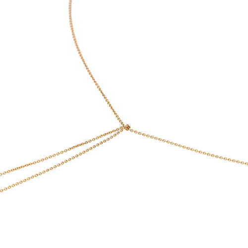 Collier Ginette NY Collier Négligé Mrs Joe Mini Lariat Or rose 58 Facettes 2678596CN