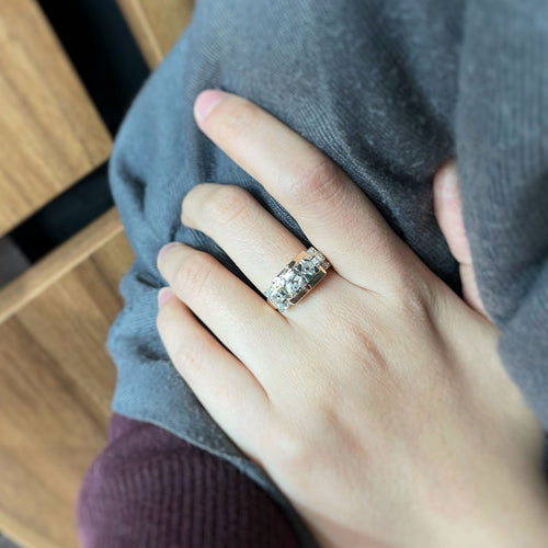 Bague Bague - Or, Platine & Diamants 58 Facettes 240369R