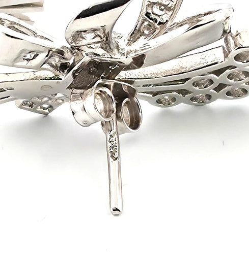 Boucles d'oreilles Boucles d'oreilles en platine avec diamants 58 Facettes