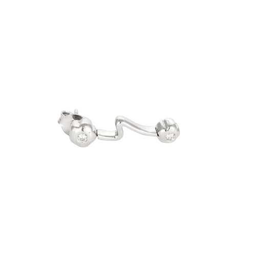 Boucles d'oreilles Boucles D'oreilles en or blanc et diamants 58 Facettes LP1223/17
