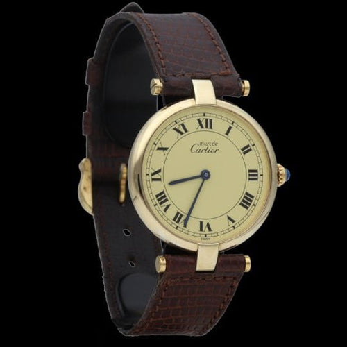 Montre Cartier Montre Must De Cartier Vermeil 58 Facettes MT43897