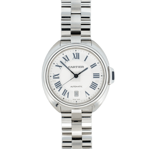Montre CARTIER - Montre Clé - Ivory roman dial - LM 58 Facettes