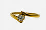 Bague 52 Bague solitaire en or jaune avec diamant taille brillant 58 Facettes 50305