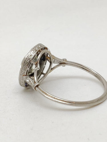 Bague Bague Art Déco en or blanc et diamants taille ancienne, années 1930 58 Facettes