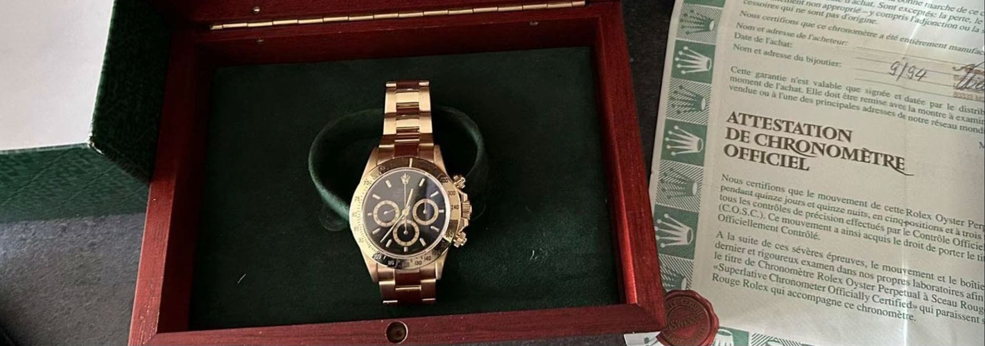 Montre ROLEX - Vintage Daytona Gold 58 Facettes
