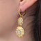 Boucles d'oreilles Boucles d'oreilles ajourées émaillées motif floral 58 Facettes 33346
