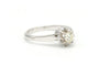 Bague 53 Bague Art Déco en or blanc sertie d'un diamant 58 Facettes B605