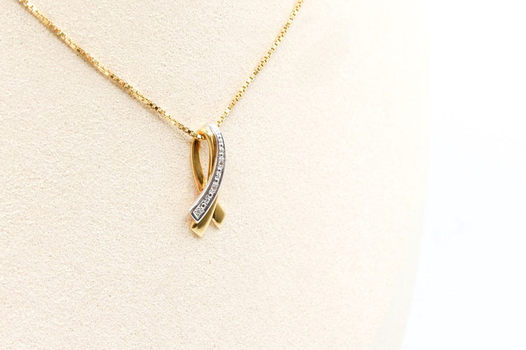 Pendentif Pendentif ruban bicolore 58 Facettes 240568