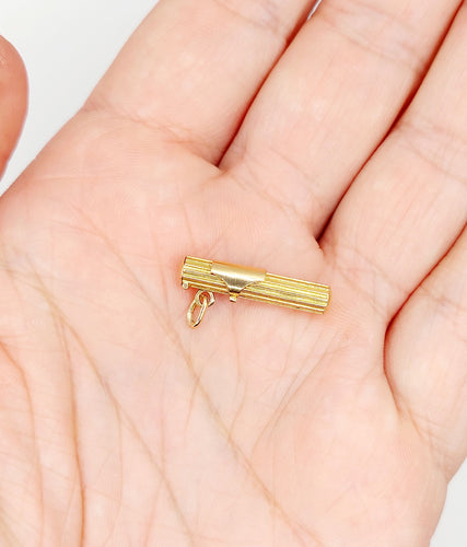 Pendentif Pendentif mezouzah vintage or jaune 58 Facettes A05545