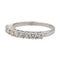 Bague 52 Bague Demi alliance Or blanc Diamant 58 Facettes 3743722CN