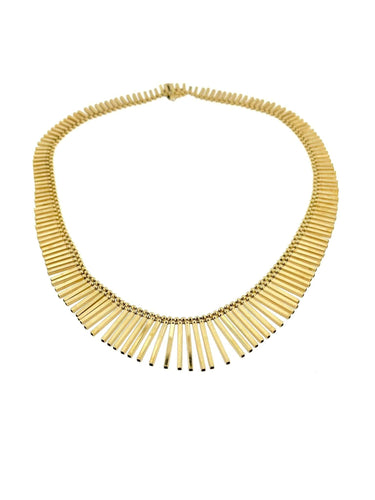 Collier UNOAERRE - Collier rétro à franges en or jaune 58 Facettes
