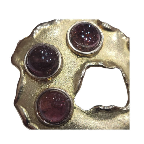 Pendentif pendentif en or jaune et tourmaline 58 Facettes TA165