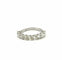 Bague 49 Alliance en diamants sur or blanc 18 carats 58 Facettes