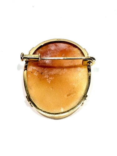 Broche Broche Camée Coquillage En Or 58 Facettes