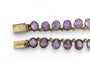 Collier Collier rivière ancien avec améthystes ovales facettées en argent doré 58 Facettes 11718