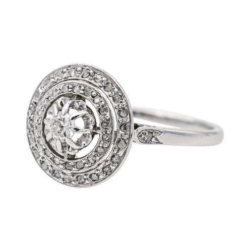 Bague 51 Bague  Marguerite Platine, Or blanc Diamant 58 Facettes 3789789CN