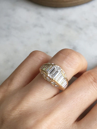 Bague 50 Bague or jaune et diamants 58 Facettes