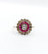 Bague 48 Bague cible Art Déco or rose, diamant, rubis calibrés (circa 1920) 58 Facettes A04432