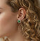 Boucles d'oreilles Boucles d'Oreilles en or jaune, Cristal de roche, Jade et Diamant 58 Facettes