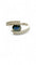 Bague 53 Bague saphir et diamants or blanc 18 carats 58 Facettes
