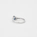 Bague Bague or blanc avec saphir bleu et diamants 58 Facettes