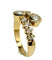 Bague 55.5 Bague contemporaine à griffes en or jaune et diamants 1,00 ct 58 Facettes Q386B