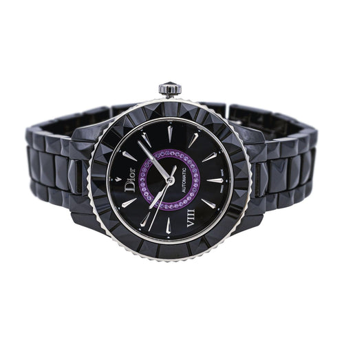 Montre Dior Montre VIII Céramique noir Améthyste 58 Facettes 4106498RV