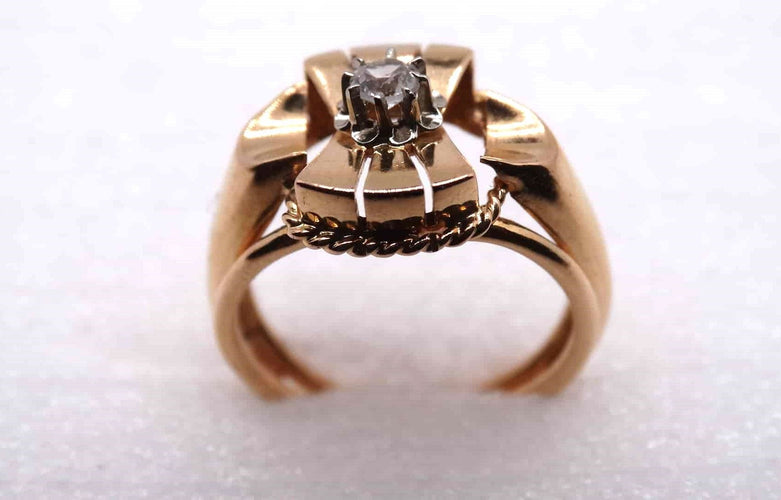 Bague 50 Bague Tank Oxyde de Zirconium 58 Facettes 11753