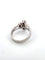 Bague 60 Bague trilogie Daisy en or blanc massif 18 carats avec rubis et diamants 58 Facettes