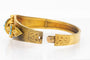 Bracelet Bracelet victorien en or jaune à haute teneur en carats avec turquoises, Grande-Bretagne, 1850-1880 58 Facettes 10605