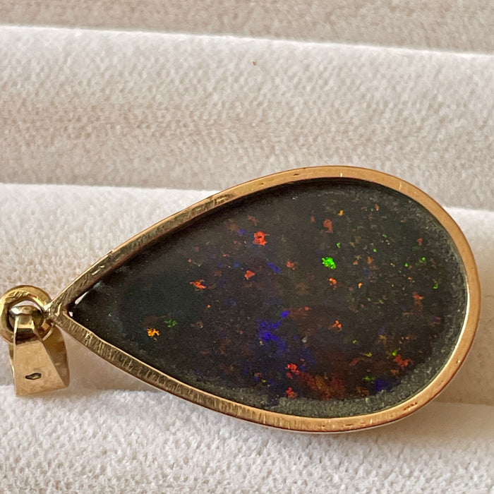 Pendente Andamooka opale nero