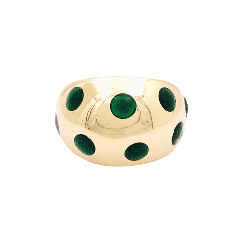 Bague 47 Bague vintage Van Cleef & Arpels, or jaune, laque. 58 Facettes 34648