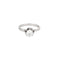Bague 54 Bague Solitaire en or blanc, platine et diamants 58 Facettes BLO0315