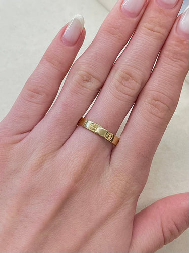 Bague 63 Bague Cartier Love or jaune 18k 58 Facettes 000508