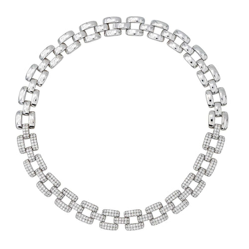 Collier Collier Or blanc Diamant 58 Facettes 3907072CN