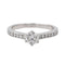Bague 51 Bague Solitaire Or blanc Diamant 58 Facettes 3384912CN