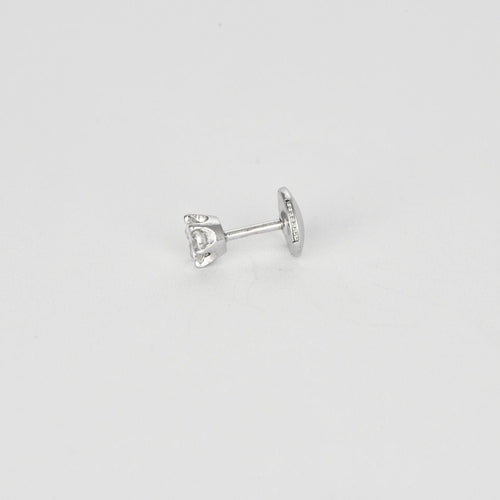 Boucles d'oreilles Clous d'oreilles or blance et diamants 58 Facettes 250041